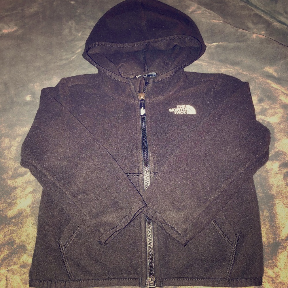The North Face Boys 2T Black Hooded Fleece Jacket